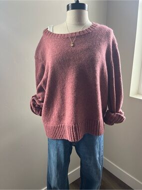 Pendleton 100% Wool Crewneck Sweater Dusty Rose Heather Washable Women’s XL